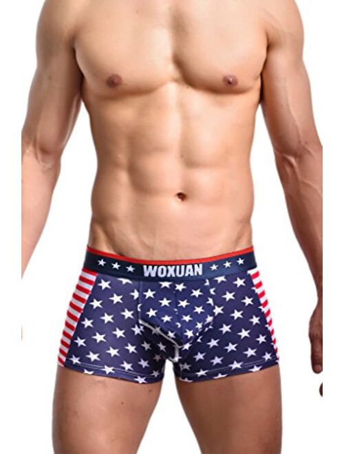 Buy Evankin Mens Sexy American Flag Print Cotton Boxer Briefs Underwear Shorts Online Topofstyle