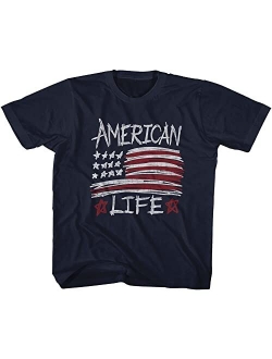 2Bhip 4th of July Patriotic Shirts USA American Flag Toddler Short Sleeve T-Shirts Graphic Tees