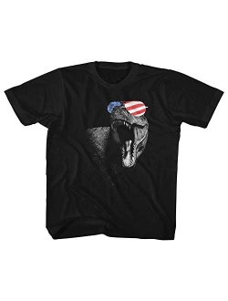2Bhip USA American Flag Shirt Toddler Short Sleeve T-Shirts Graphic Tees Fun Patriotic Shirts