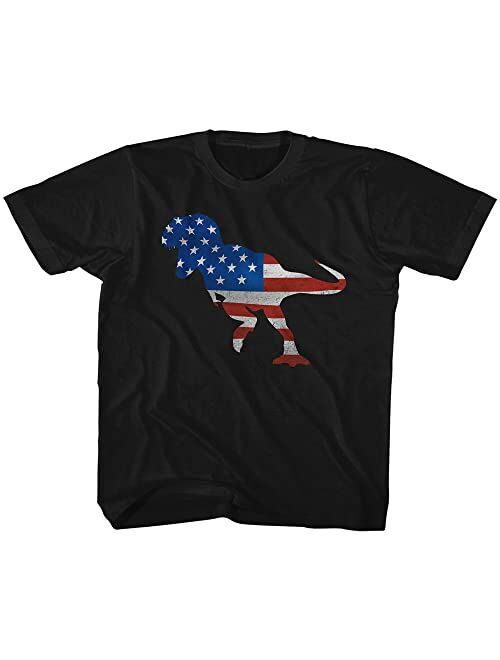 2Bhip USA American Flag Shirt Toddler Short Sleeve T-Shirts Graphic Tees Fun Patriotic Shirts