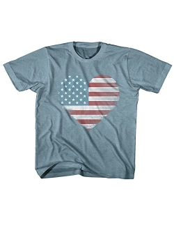 2Bhip USA Patriotic Shirts Toddler Short Sleeve T-Shirts Graphic Tees Fun 4th of July Shirts