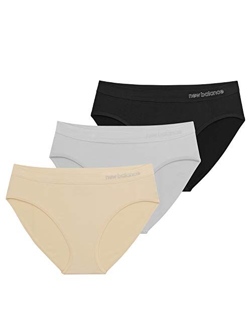 New Balance Women's Ultra Comfort Performance Seamless Hipsters, 3-Pack of Underwear