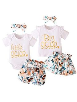 BIRTHDAY SHARK Big Sister Little Sister Matching Outfits Matching Outfits for Girls Matching Sister Outfits