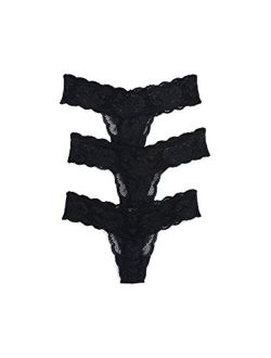 Women's Never Say Never Cutie Low Rise Thong 3 Pack