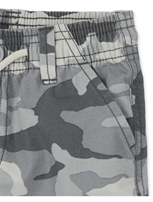 The Children's Place Baby and Toddler Boys Camo Pull on Cargo Shorts