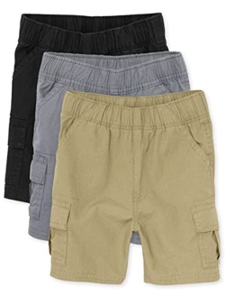 Single and Toddler Boys Pull on Cargo Shorts