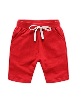 Ding Dong Baby Toddler Kid Boy Summer Solid Cotton Shorts