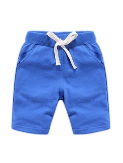 Ding Dong Baby Toddler Kid Boy Summer Solid Cotton Shorts