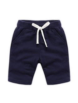 Ding Dong Baby Toddler Kid Boy Summer Solid Cotton Shorts