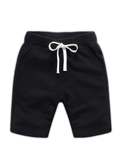 Ding Dong Baby Toddler Kid Boy Summer Solid Cotton Shorts