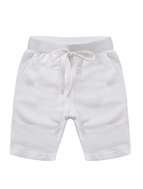 Ding Dong Baby Toddler Kid Boy Summer Solid Cotton Shorts