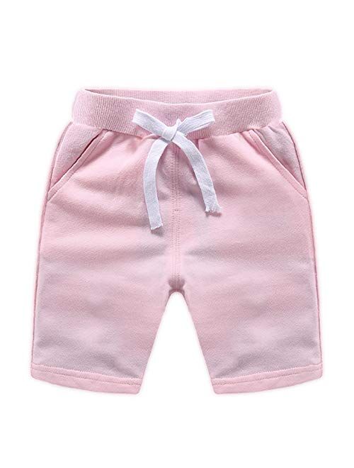 Ding Dong Baby Toddler Kid Boy Summer Solid Cotton Shorts