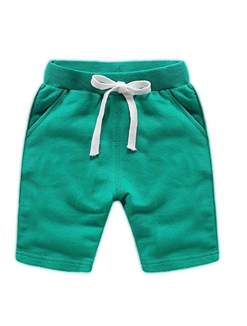 Ding Dong Baby Toddler Kid Boy Summer Solid Cotton Shorts