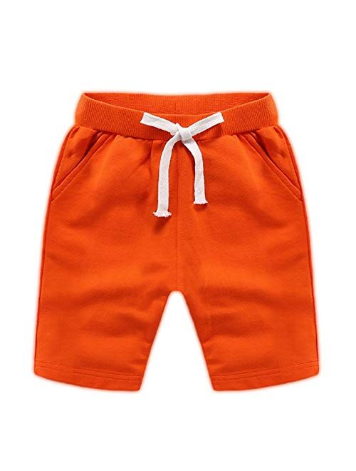 Ding Dong Baby Toddler Kid Boy Summer Solid Cotton Shorts