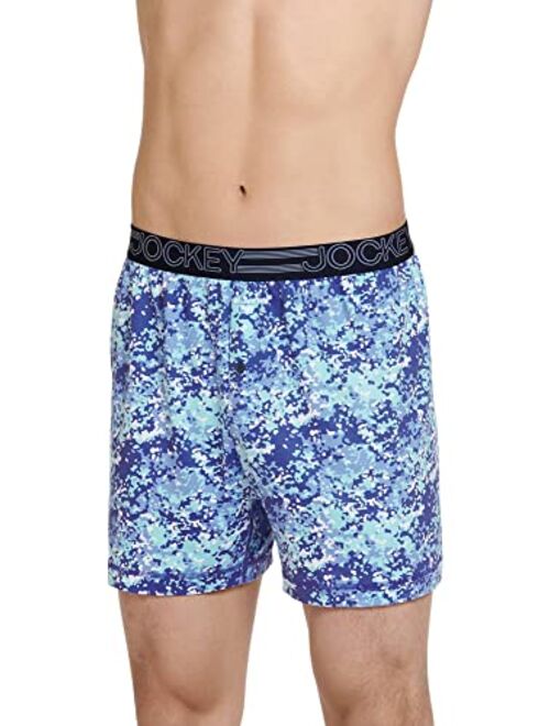 Jockey Men's Underwear Active Microfiber 4.5" Boxer