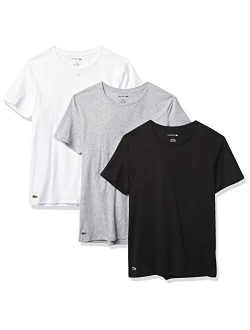 Men's Essentials 3 Pack 100% Cotton Regular Fit Crew Neck T-Shirts