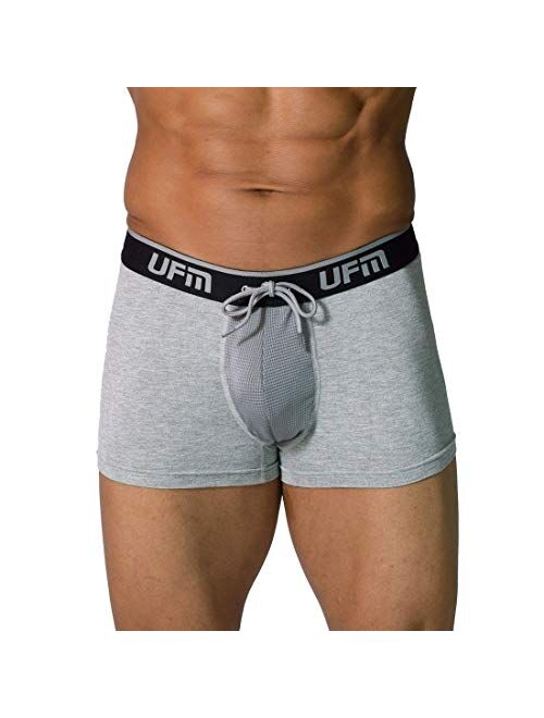 UFM Mens Bamboo Trunk w/Patented Adjustable Support Pouch Underwear for Men