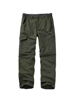 linlon KidsCargo Pants, Youth Boys' Hiking Pants, Casual Outdoor Quick Dry Boy Scout Uniform Trial Pants Trousers