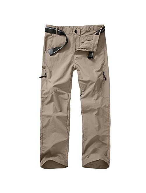 linlon KidsCargo Pants, Youth Boys' Hiking Pants, Casual Outdoor Quick Dry Boy Scout Uniform Trial Pants Trousers