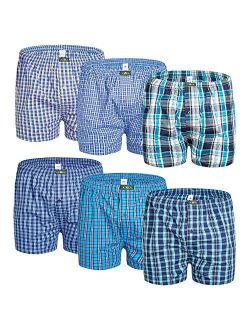 HAOSHIHE Men's boxer shorts 100% cotton