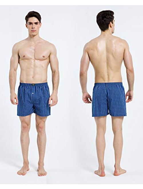 HAOSHIHE Men's boxer shorts 100% cotton