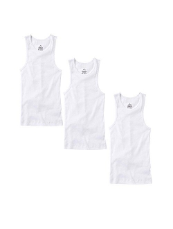 TZ Promise 3-6 Pack Men's 100% Cotton Wife Beater A-Shirts Undershirt Plain Ribbed Tank Top