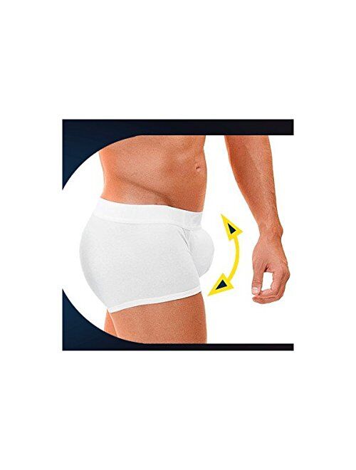 Rounderbum | Mens Underwear - Mens Boxer Briefs | Boxers For Men with Butt Lifter and Slim Effect - Body Shaper Underwear