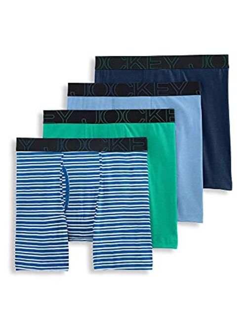 Jockey Men's Underwear ActiveBlend 7" Midway Brief - 4 Pack