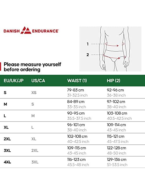 DANISH ENDURANCE Men's Sports Trunks Dry Fit Boxer Brief 6 Pack, Breathable, Soft, Quick Dry, Odor Resistant, Running, Gym