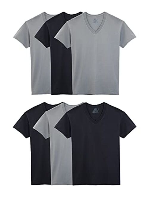 Fruit of the Loom Men's Stay Tucked V-Neck T-Shirt