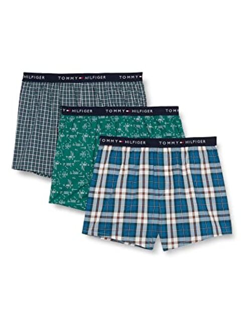 Tommy Hilfiger Men's Underwear Multipack Cotton Classics Slim Fit Woven Boxers