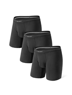 Men's Pouch Underwear Micro Modal Boxer Briefs Breathable Soft Trunks Lightweight in 3 Pack