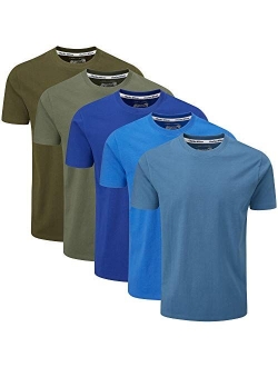 Charles Wilson Men's 5 Pack Midweight Crew Neck T-Shirt