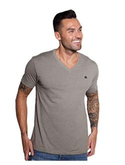 INTO THE AM V Neck T Shirts for Men - Casual Stylish Fitted Vneck Tees for Guys