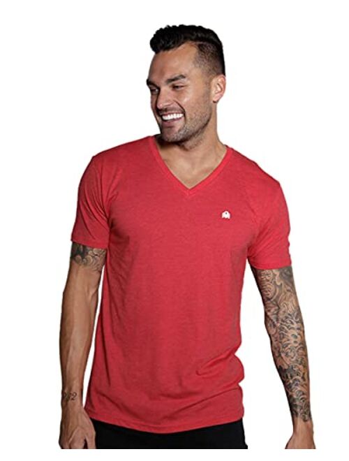 INTO THE AM V Neck T Shirts for Men - Casual Stylish Fitted Vneck Tees for Guys