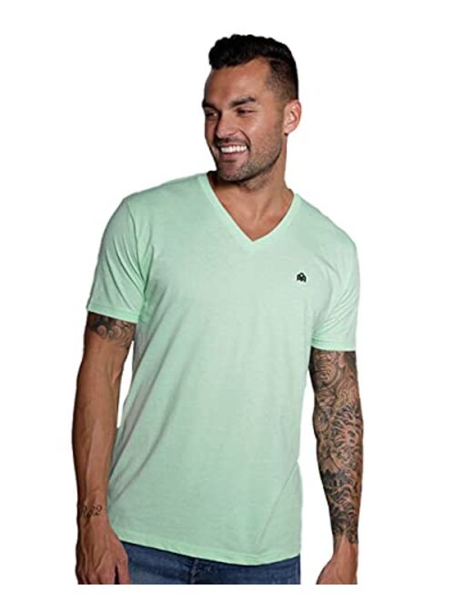 INTO THE AM V Neck T Shirts for Men - Casual Stylish Fitted Vneck Tees for Guys