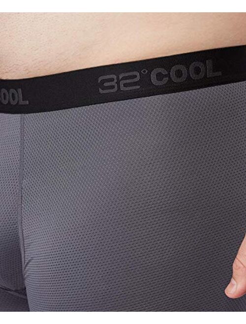 32 DEGREES COOL Mens 4-PACK Active Mesh Quick Dry Performance Boxer Brief