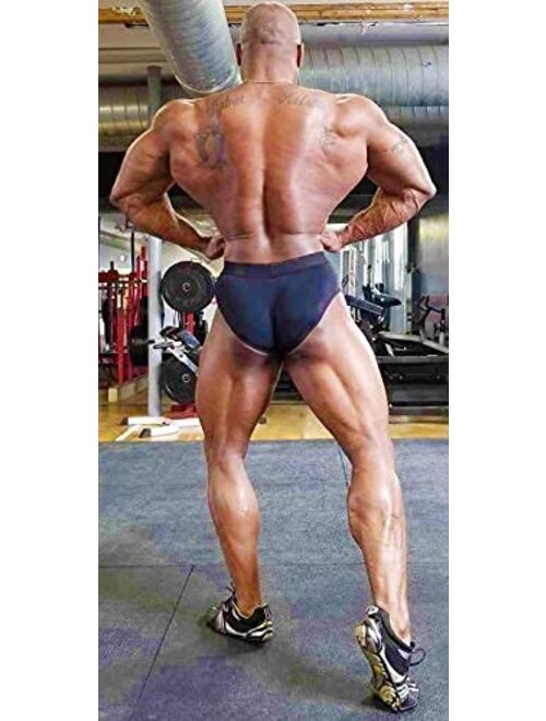 Exxact Sports Exxact Men's Black Classic Bodybuilding Posing Trunks, Classic Bodybuilding Contest Physique Posing Trunks