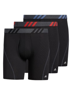 Men's Sport Performance Mesh Boxer Brief Underwear (3-Pack)