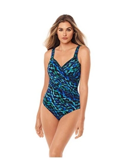 Women's Swimwear Ocean Seraphina Underwire Tummy Control One Piece Swimsuit