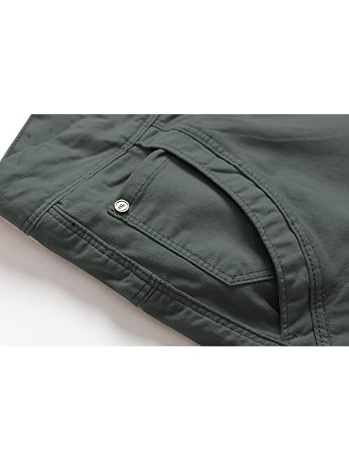 MO GOOD Mens Casual Straight Slim Fit Chino Shorts