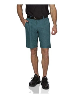 Mens Dry Fit Golf Shorts - Quick Dry Casual Chinos w/Elastic Waist, 10" Inseam