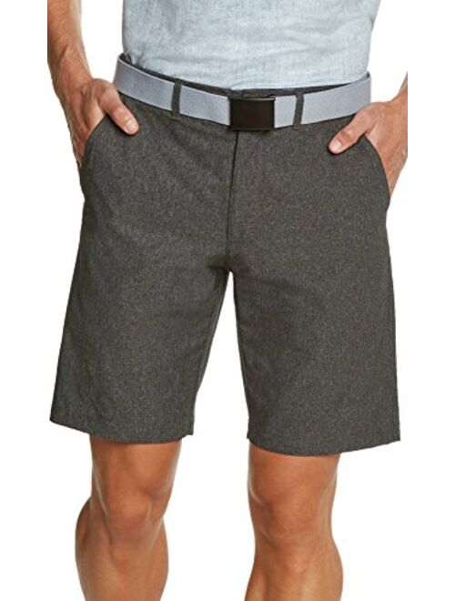 Three Sixty Six Mens Dry Fit Golf Shorts - Quick Dry Casual Chinos w/Elastic Waist, 10" Inseam