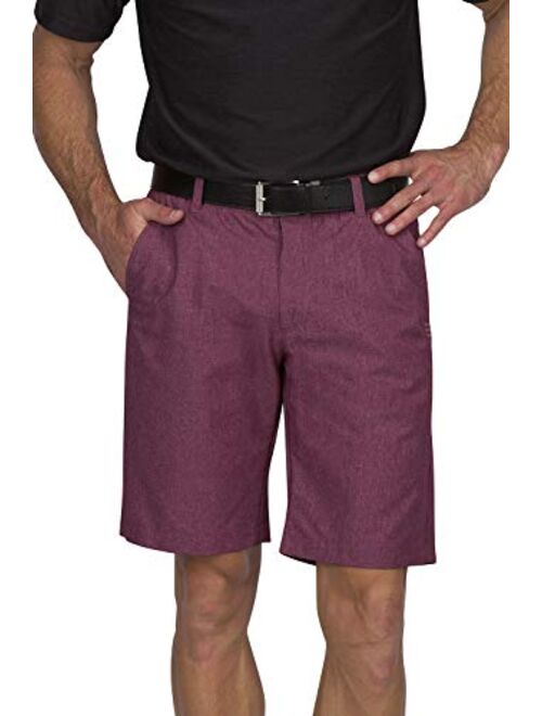 Three Sixty Six Mens Dry Fit Golf Shorts - Quick Dry Casual Chinos w/Elastic Waist, 10" Inseam