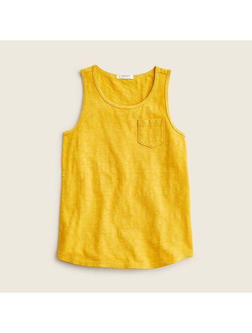 J.Crew Girls' solid pocket tank top