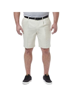 Men's Cool 18 Pro Straight Fit Pleat Front 4-Way Stretch Expandable Waist Short with Big & Tall Sizes