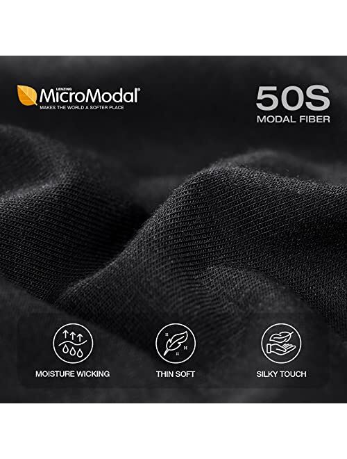 SIORO Men's 4 Pack Micro Modal Trunks with Ball Pouch, Ultra Soft Everyday Boxer Briefs,S-XL