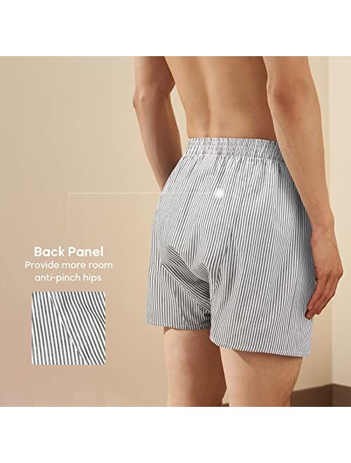 Natural Feelings Classic Boxers Shorts Cotton Woven Mens Underwear Boxers Pack