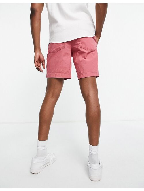 Polo Ralph Lauren poplin chino shorts in red with pony logo