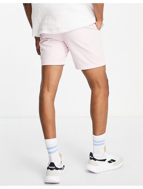 New Look Slim Fit Chino Shorts In Light Pink